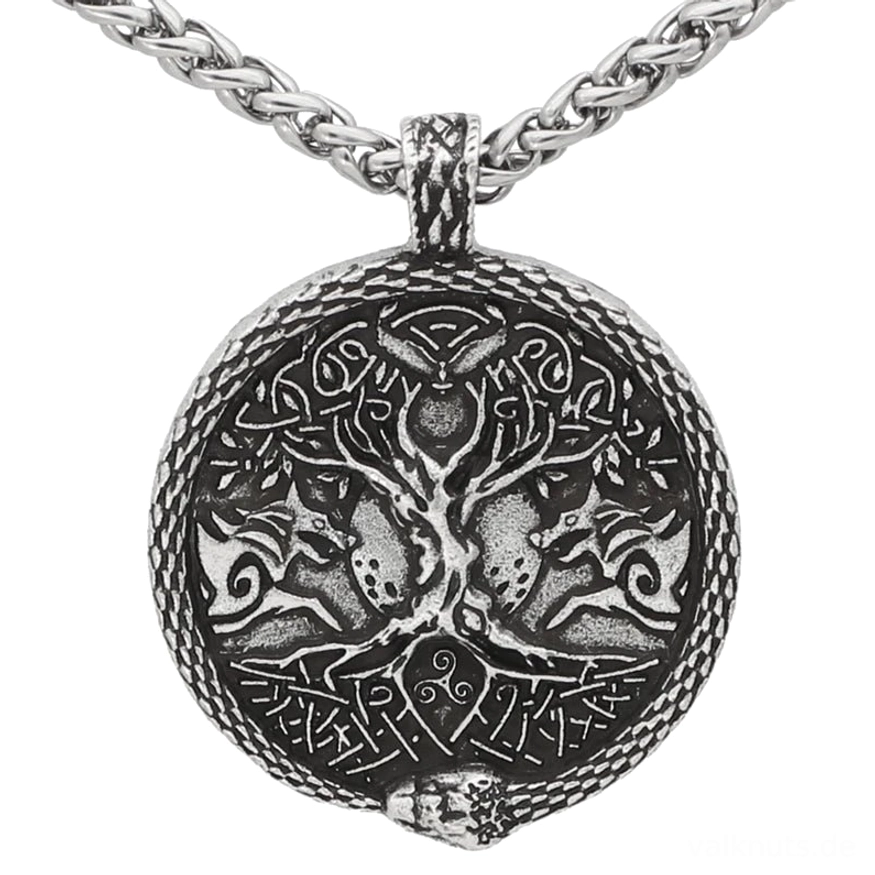 Yggdrasil Kette als nordischer Talisman für Liebhaber der Wikinger Kultur